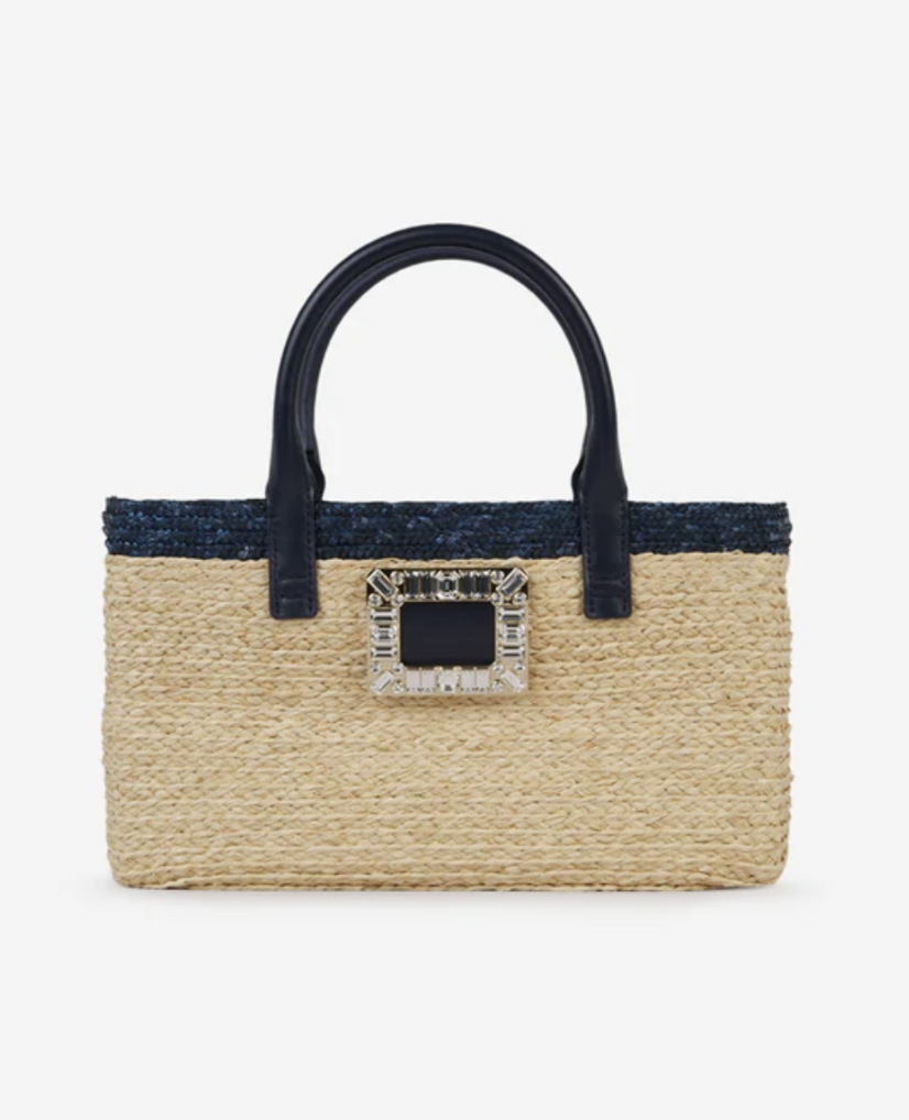 トートバッグ ROGER VIVIER Borsa Roger Vivier S Skate Raffia Tote Bag — UFO No More